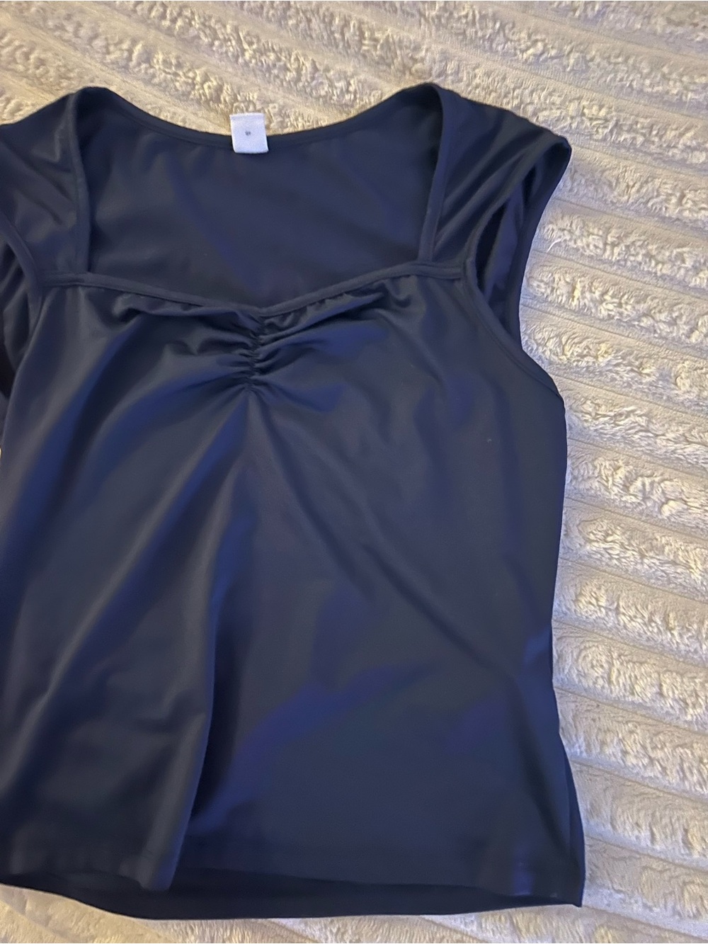 SHEIN Navy Ruched Front Tank Top